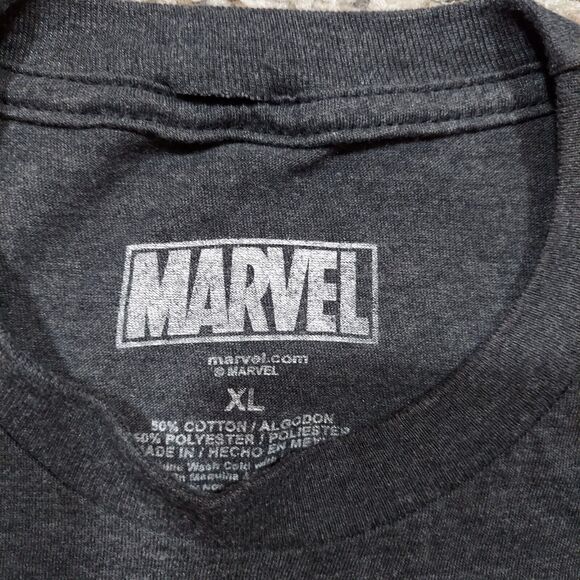 Deadpool Marvel T-Shirt Size XL Lot-2 Shirts Total Black & Gray - Picture 7 of 10